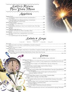 New Year’s Eve Menu